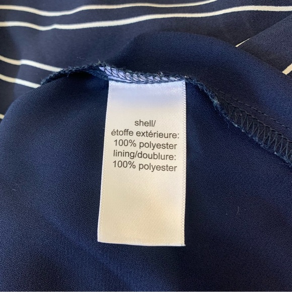 ✨5 FOR $25✨ Maurices navy blue stripe cross back tank top - Picture 8 of 8